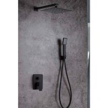 Imex - Colonna Doccia Incasso con Monocomando Modello dublino Testa Doccia di dimensioni Standard Colore Nero Finitura opaca [ ]