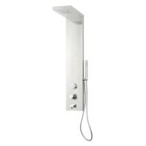 M Rubinetteria - Colonna doccia pannello modello ivon cascata bocca erogazione vasca idro lombare finitura lucido - confezione 1