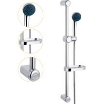 Colonna Doccia senza Miscelatore ZIK Saliscendi con Doccetta 3 Getti + Portasapone