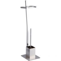 Wink design ,Salinas, Colonna Bagno, Inox, Grigio