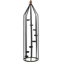 Colonna portacandele in ferro con 8 candele