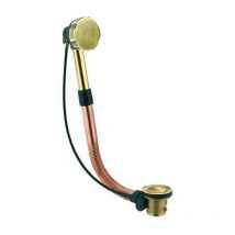 Colonna scarico vasca automatico in ottone colorata dorata c.g.s. srl