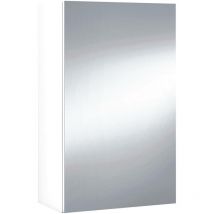 Ondee - Mobile Pensile Bagno, Mobile colonna per bagno, Armadietto sospeso, Bianco lucido, cm 40x21h65 - 1 anta