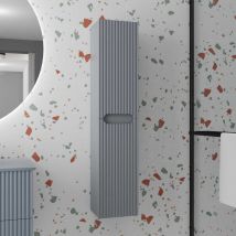 Aurlane - Colonna di stoccaggio Grigio sospesa - Altezza 120 cm - 2 ante - leon