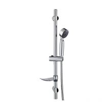 Wirquin - Colonne Barre de douche chromee fixation reglable 70 cm douchette 1 jet mobile