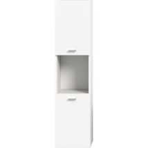 Chb Collection - Colonne 2 Portes 30x29x125 Cm Décor Blanc - Bostoz