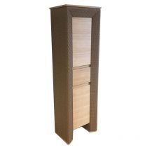 Byca - Colonne de rangement Charleston couleur naturelle - 170 cm - salle de bain