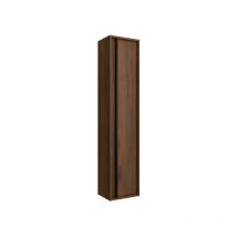Colonne de salle de bain suspendue 30x140 cm noyer maya avec une porte - Astoria