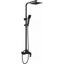Allibert - Colonne de douche cabernet noire avec cartouche céramique acs