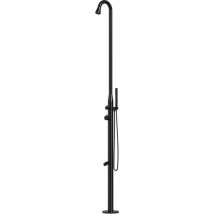 Douche Extérieure Acier Inoxydable Noir Cm 228x18x17,5 Sined Doccia Stintino Nera