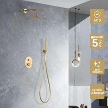 Imex Products - Colonne de Douche Encastrée anti-calcaire Or Brossé imex olimpo GPC033/OC