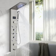 Colonne de Douche Panneau de Douche pour Salle de Bain Hydromassages 5 Jets Système de Douche panneau de douche multifonctionnel 4 Grandes Buses