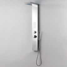 Laneri - Colonne de douche hydromassante panneau douche acier inox 3 jets mod. Alaska