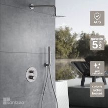 Imex Products - Colonne de Douche anti-calcaire Encastrée Thermostatique Nickel Brossé imex line GTD038/NQ