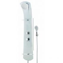 Valentin - Colonne de douche nautilus en Verre Chromé