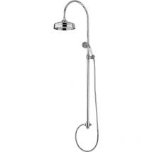 Paffoni - Colonne de douche sans robinet avec inverseur et raccordement 3/4' g ZCOL200CR Chromé - Sans Robinet