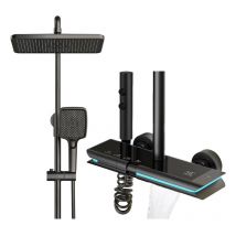 Esip - Colonne de Douche Thermostatique avec Mitigeur, Système de Douche Affichage Numérique Kit de Douche Réglable Hauteur Ensemble Douche avec