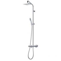 Cristina Ondyna - Colonne de douche thermostatique theta cube 250 Chromé TE44951
