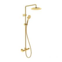 Duravit - Colonne de douche thermostatique MinusFlow doré poli