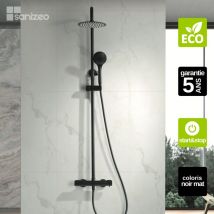 Imex Products - Colonne de Douche Thermostatique Économie d'Eau Noir Mat imex eco-kent BTK017-ECO/NG