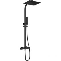 Sanycces - Colonne de douche thermostatique cubo Noir mat
