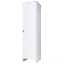 Negrari - Colonne de salle de bain et buanderie en pvc blanc avec porte D8FC9006K