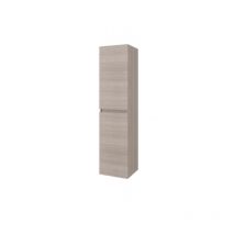 Ferramenta1.com - Colonne de salle de bain suspendue chêne fumé avec deux portes
