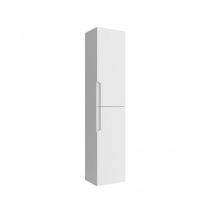 Abitare - Colonne de salle de bain suspendue blanc satiné 30x140 cm avec deux portes - Vanda