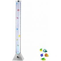 Leuchten Direkt - rvb led lampe à eau à changement de couleur poisson rond support coloré décoration lumineuse colonne à bulles économique