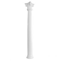 Colonne facciata rotonde resistenti alle intemperie grp 225mm L4: Set completo - modello 2