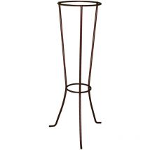 Louis Moulin - Colonne fer vieilli h. 78 pour pot 24-26 cm - Acier époxy