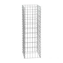 Gabion à pierres colonne en métal galvanisé hauteur 50 / 100 / 150 / 200 cm 1,00 m