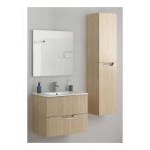 Aquarine - Colonne Tempo 30 cm 2 portes Chêne sable - 825289