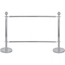 Mob Event Pro - 2 Pali separatori per terrazza cromati