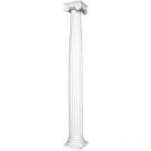 Hexim Perfect - Colonnes décoratives en stuc / pu - Colonne élément décoratif rond chapiteau: Colonne complète, Shank