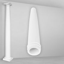 Hexim Perfect - Colonnes et demi-colonnes rondes lisses stucco 152mm sélection N3015: Colonne complète, Shank
