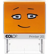 Nio School - Sello de motivación 'incompleto', color naranja brillante, 38 x 14 mm