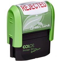 Colop - Green Line P20 Self Inking Word Stamp rejected 35x12mm Red Ink