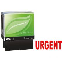 Colop Urgent Green Line Word Stamp - Red