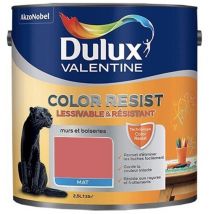 Dulux Valentine Peinture acrylique Color Resist Rouge éternel Mat 2,5 l