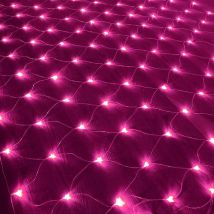 rose String Lights Net,192 LED Net Lights 3M X 2M 8 Modes Waterproof Energy,Dimmable for Bedroom Christmas Wedding Party Home Garden