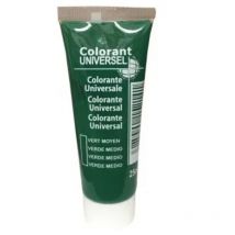 Colorant universel, tube de 25ml, vert moyen.