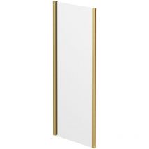 Brushed Brass 760mm Shower Enclosure Side Panel - Colore