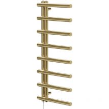 Colore Mason Brushed Brass 1150mm x 500mm Designer Electric Heated Towel Rail