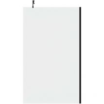 Colore - 10mm Clear Glass Matt Black 2000mm x 1200mm Walk In Shower Screen including Wall Channel and Support Bar - Matt Black