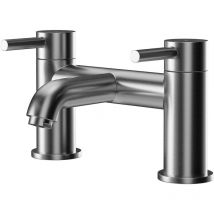 Colore - Round Gunmetal Grey Bath Filler Tap - gun metal