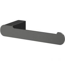 Colore - Round Gunmetal Grey Wall Mounted Toilet Roll Holder