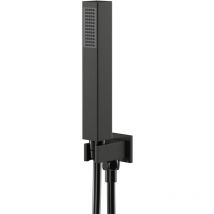 Colore - Square Gunmetal Grey Shower Outlet Holder and Kit