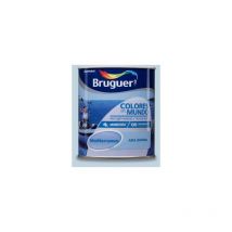 Colores del Mundo Pintura para paredes monocapa Mediterráneo Azul Intermedio 750 ml - Bruguer