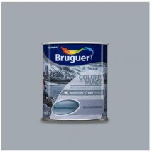 Bruguer - Colores del Mundo Pintura para paredes monocapa, Escandinavia Gris Intermedio, 750 ml